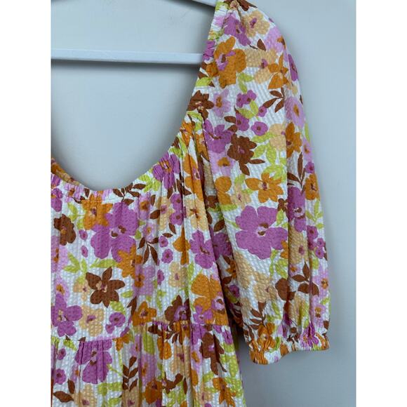 Billabong Endless Shore Maxi Floral Dress Size Large - Picture 9 of 13